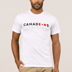För amerikandräkt för kanadensare utomlands t shirt