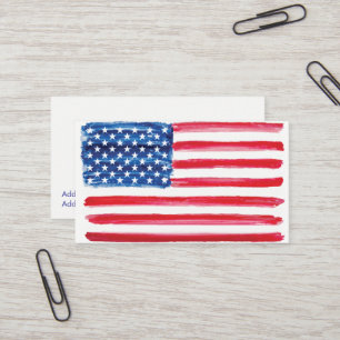 För amerikansoldat för USA flagga patriotisk Visitkort