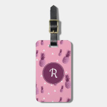 För ananastrianglar för sommar tropiskt rosa