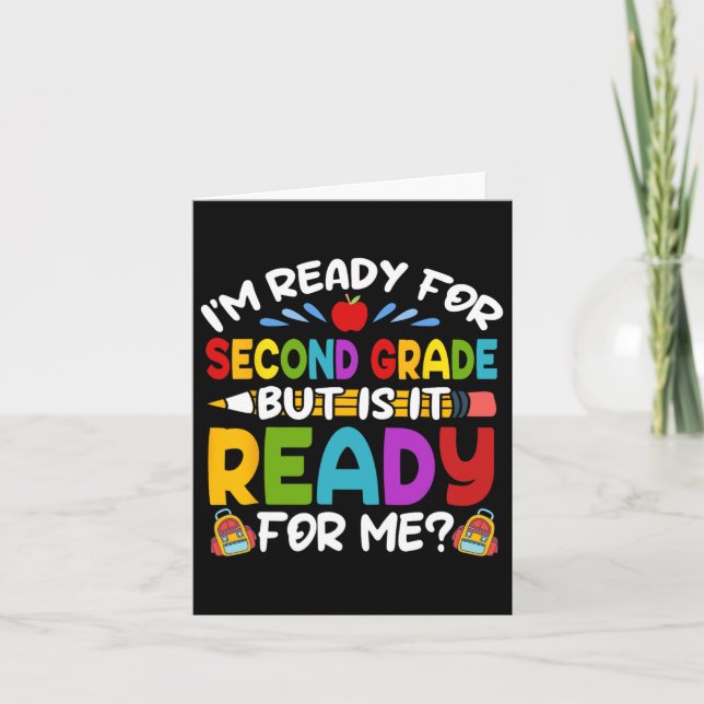 För andra Back to school-lärarstudier i Klass 2 Kort (Framsida)