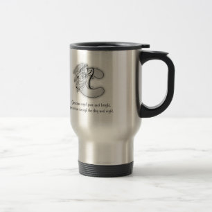 För ängelmonogram för brev C alfabet Resemugg