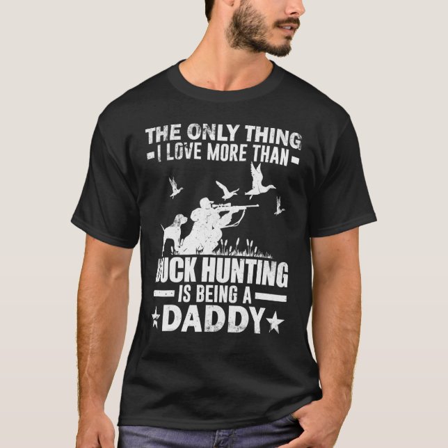 För Anka som jagar Anka med pappa Hund T Shirt (Framsida)