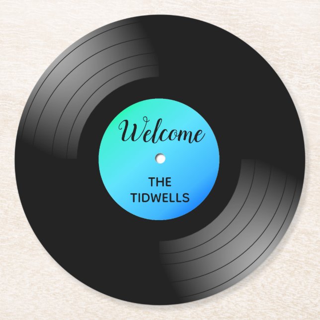 För anpassningsbarpapper för LP rekord- underlägg (Framsidan)