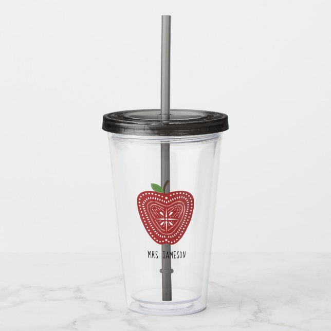 För Apple för Folk konst inspirerad lärare Take Away Mugg (Framsida)