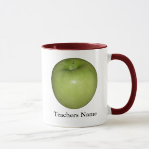 För Apple för personlig grön mugg lärare