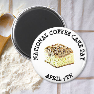 För April för dag för medborgarekaffetårta mag Magnet
