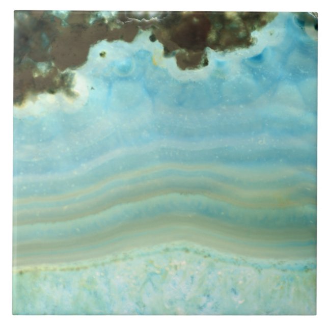 För Aquablått för anpassningsbar tomma mönster för Kakelplatta (Framsidan)