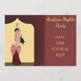 För Arabien party på nätterna bukdans Inbjudningar