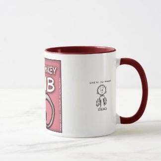 För arg för apaklubb lite mugg