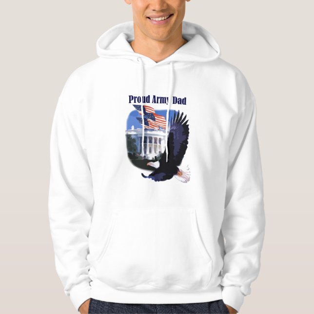 För armépappa för örn stolt Tshirts och gåvor Sweatshirt (Framsida)
