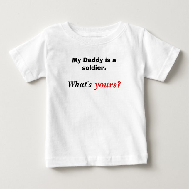 För arméungar tee shirt (Framsida)