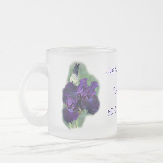 för årsdagIris för th 50 mugg, koppändring som Frostad Glasmugg (Vänster)