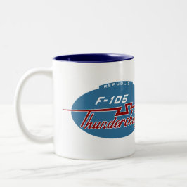 För arvkaffe för republik F-105 mugg