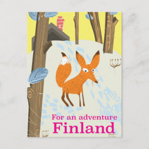 För återreseaffisch för Äventyr Finland Vykort