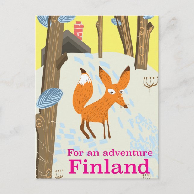 För återreseaffisch för Äventyr Finland Vykort (Framsida)