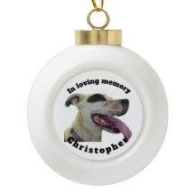 För att älska minnet Ceramic Boll jul Ornament