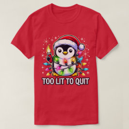 För att avsluta julpenguin t shirt