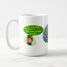 För att avväpna? kaffemugg