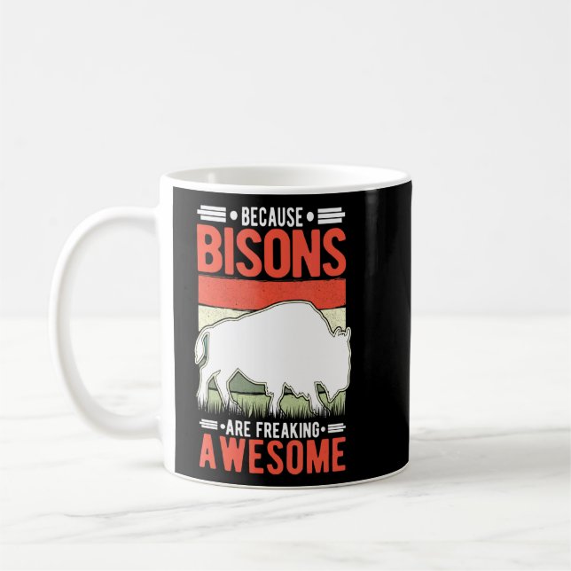 För att bisonerna befriar Fantastisk Buffalo Kaffemugg (Vänster)