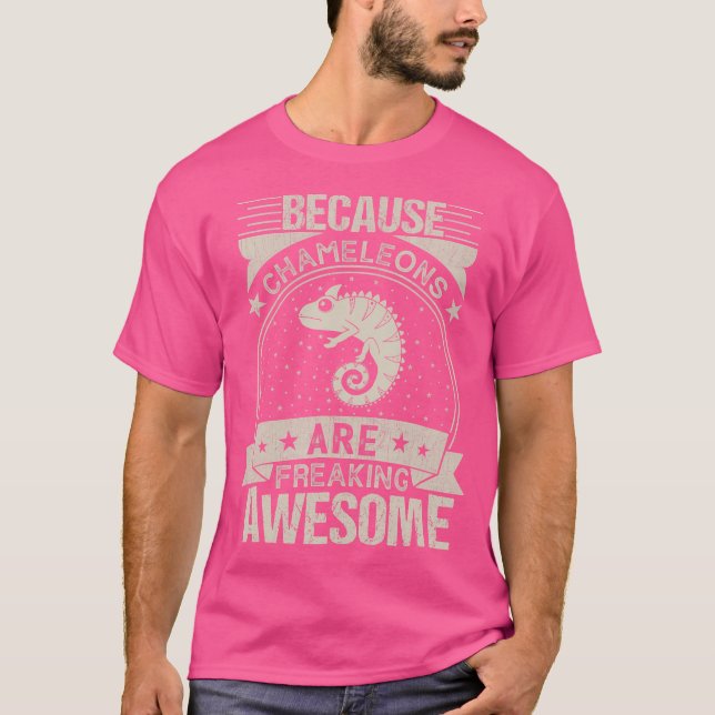 För att Chameleons befriar Fantastisk Chameleon T Shirt (Framsida)