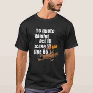 för att citera litteratur från hamlet t shirt