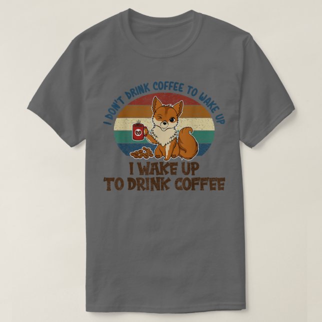 För att dricka kaffe, lustigt För manar tvättställ T Shirt (Design framsida)