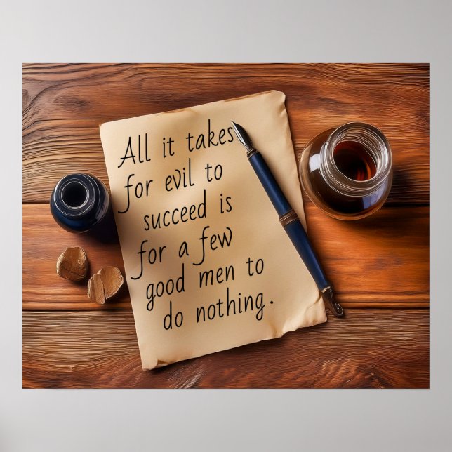 FÖR ATT EVIL SKA LYCKAS POSTER (Framsidan)