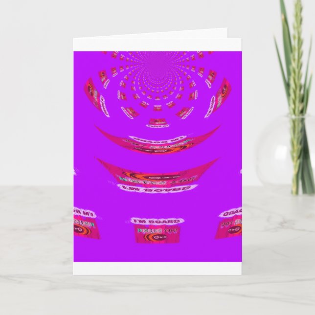 För att funny jag missar dig är jag uttråkad kort (Framsida)