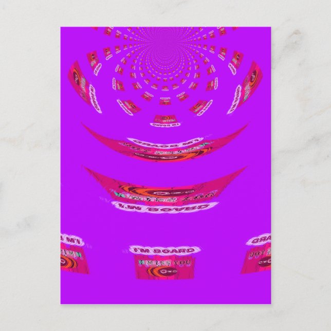 För att funny jag missar dig är jag uttråkad vykort (Framsida)