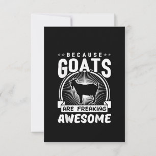 För att getter fryser Fantastisk,-funny Goat Kärle Tack Kort