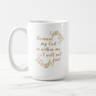 "För att Gud är i mig" 15 oz kaffe Mugg