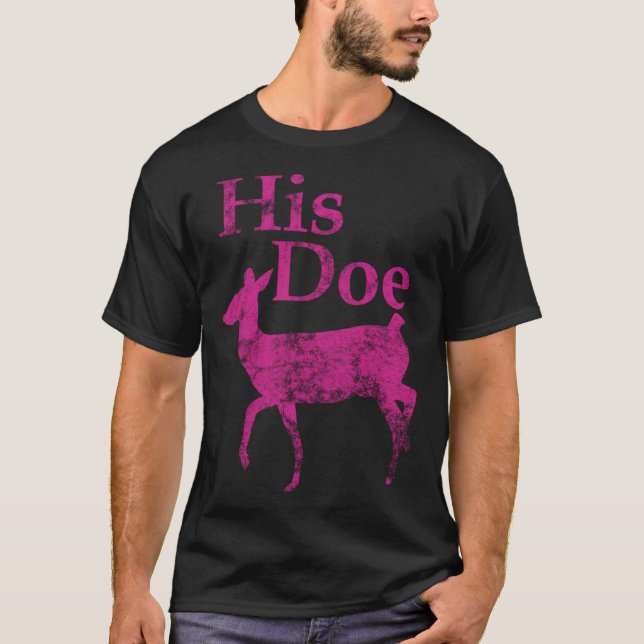 För att ha jagat par Rosa hans hund T Shirt (Framsida)