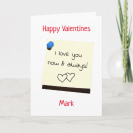 För att han ska skicka det kärlek-valentines-kort helgkort