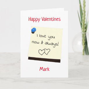 För att han ska skicka det kärlek-valentines-kort helgkort