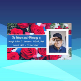 För att hedra veteranens minneskort