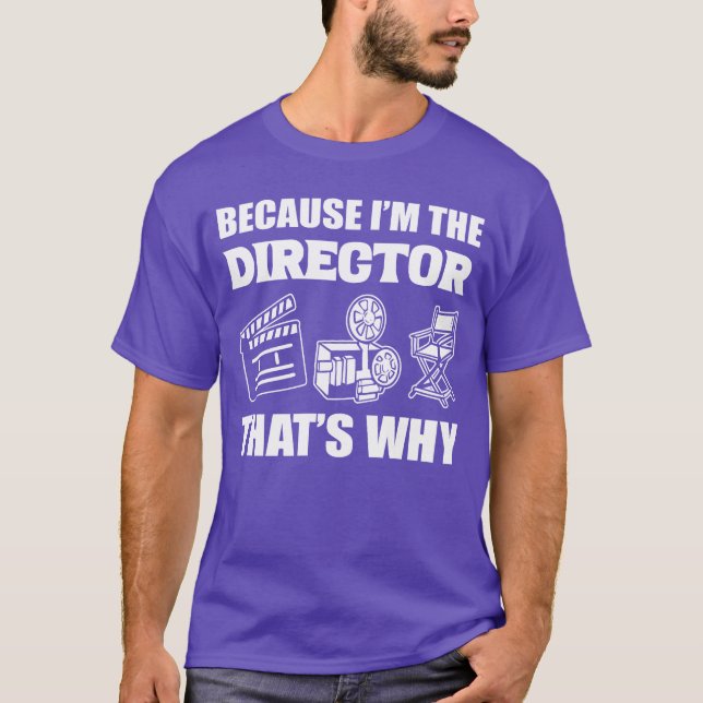 För att Imhe Producerhats Varför filmdirektörretro T Shirt (Framsida)