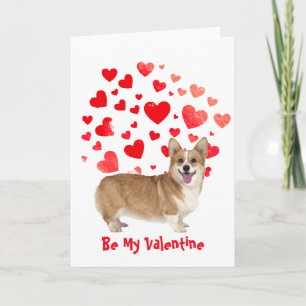 För att jag älskar dig så Woof Corgi Hund Valentin Helgkort