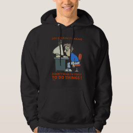 FÖR ATT JAG ÄR AWAKE INTE ELAK JAG ÄR REDO HOODIE