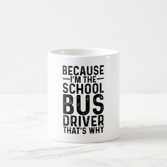 För att jag är Buss-chauffören.. Kaffemugg (Center)