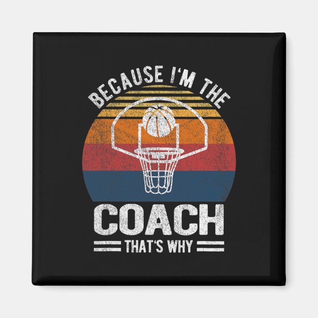 För att jag är Bysketbyll Coach Bysketbyll Magnet (Framsidan)