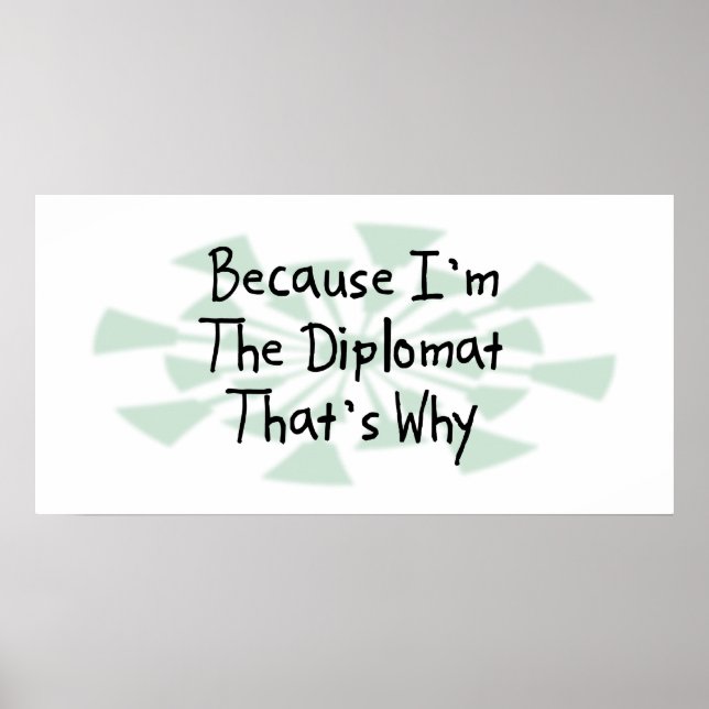 För att jag är diplomat poster (Framsidan)