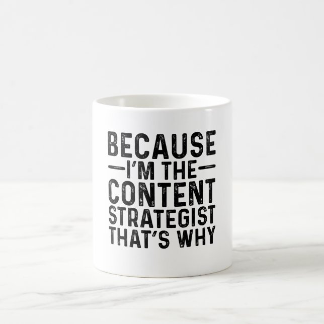 För att jag är Innehåll-strategen... Kaffemugg (Center)