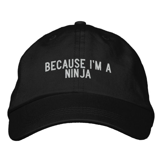 för att jag är ninja broderad keps (Framsida)