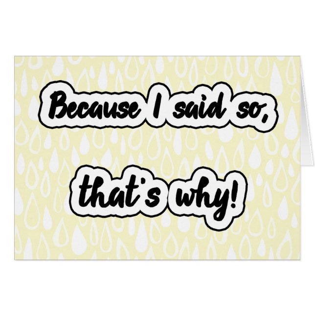 För att jag sa det hälsningskort (Framsidan Horizontal)