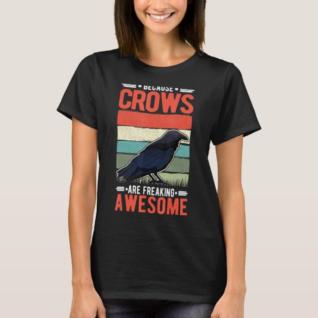 För att Kråkorna fryser Fantastisk Raven T Shirt (Framsida)
