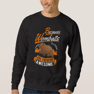 För att kvinnor fryser Fantastisk Wombat Lång Ärmad Tröja