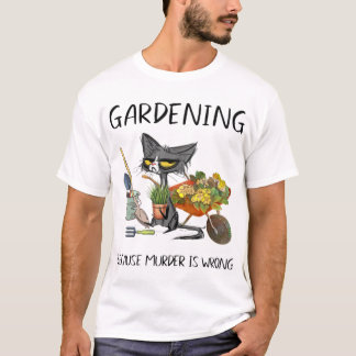  för att mord är fel på Cat Garden T Shirt