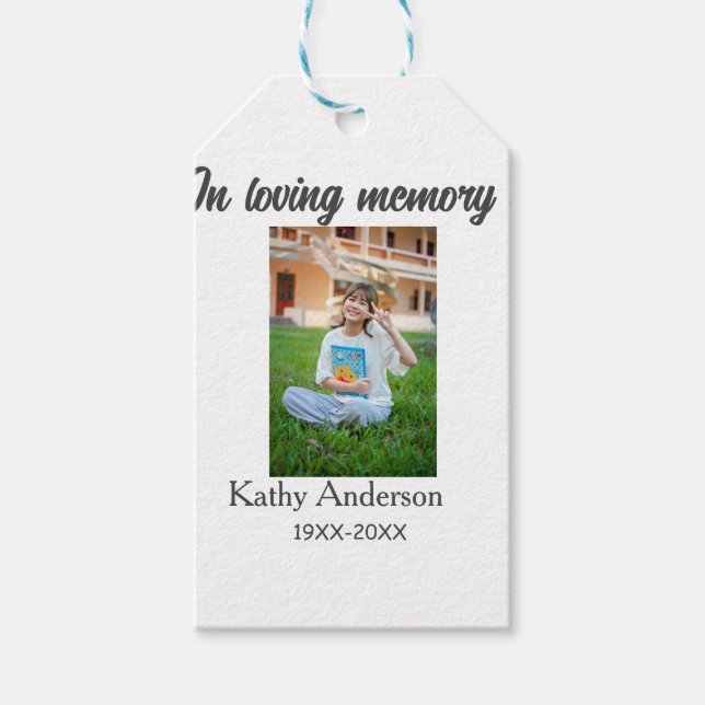 För att spara minne för att lägga till namn-minnes presentetikett (Framsidan)