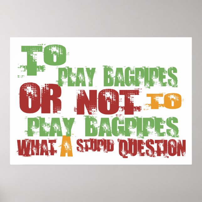 För att spela upp Bagpipes Poster (Framsidan)