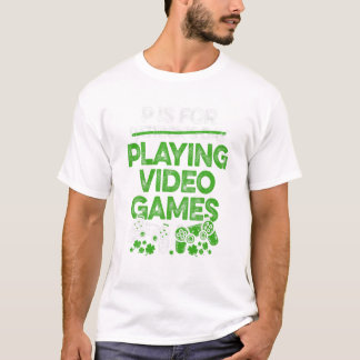 För att spela videospel roligt t shirt